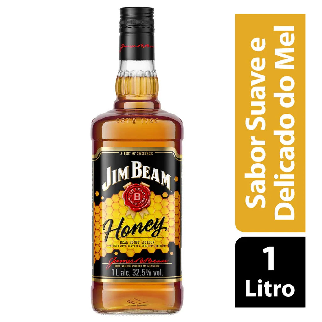 Licor De Whiskey Americano Jim Beam Honey - 1l